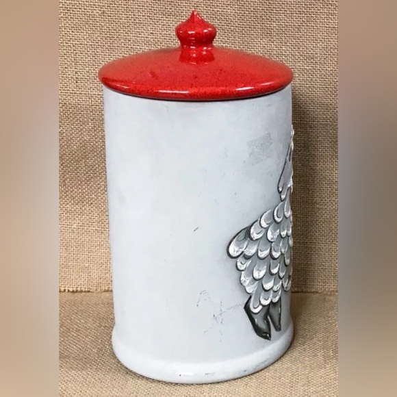Vintage Sheep Treat Jar Tall Canister Country Kitsch Farm Cottage Core Whimsical - Picture 4 of 12